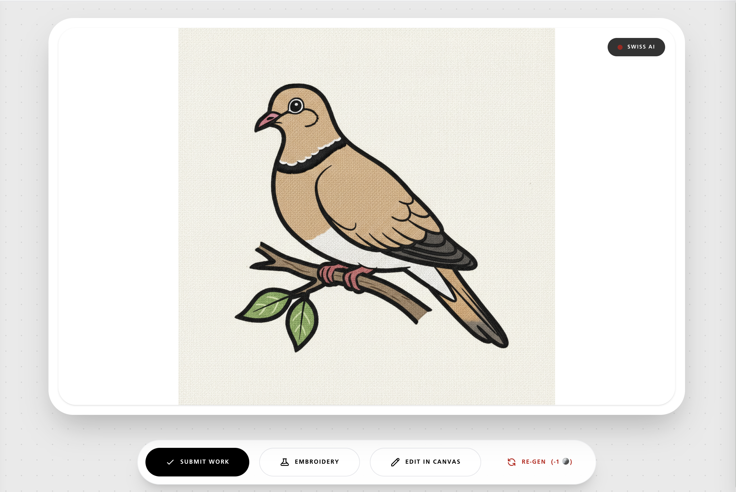 AI-generated artwork result